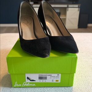 Sam Edelman Black Suede Heels